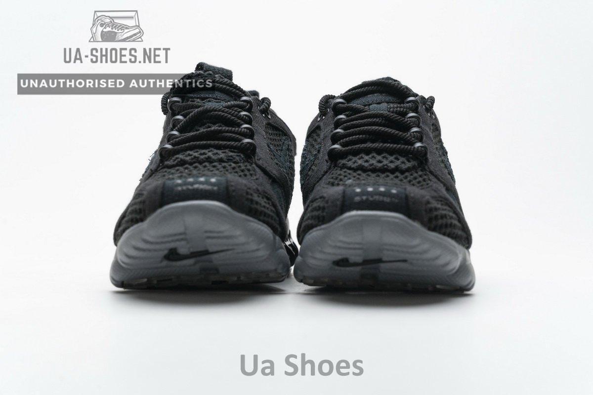 CQ5486-001 Stussy x Nike Air Zoom Spiridon Cage 2 Black Cool Grey - Image 4