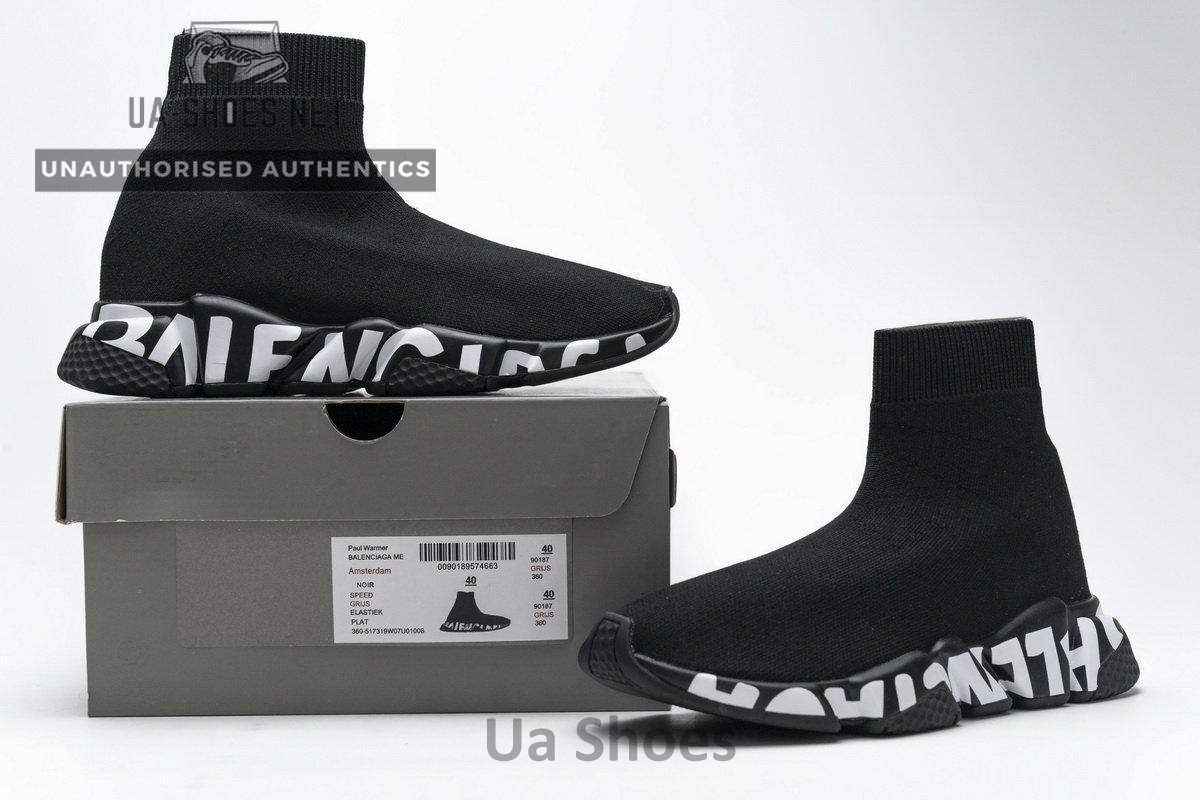 Balenciaga Stretch Mesh High Top Sneaker All Black - Image 2