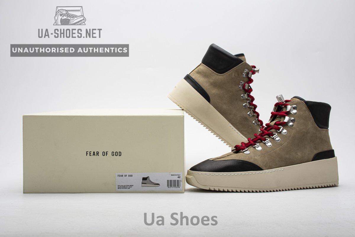 6S19-7015-NUC-304 Fear Of God 6TH Collection Hiker Olive Nubuck - Image 2