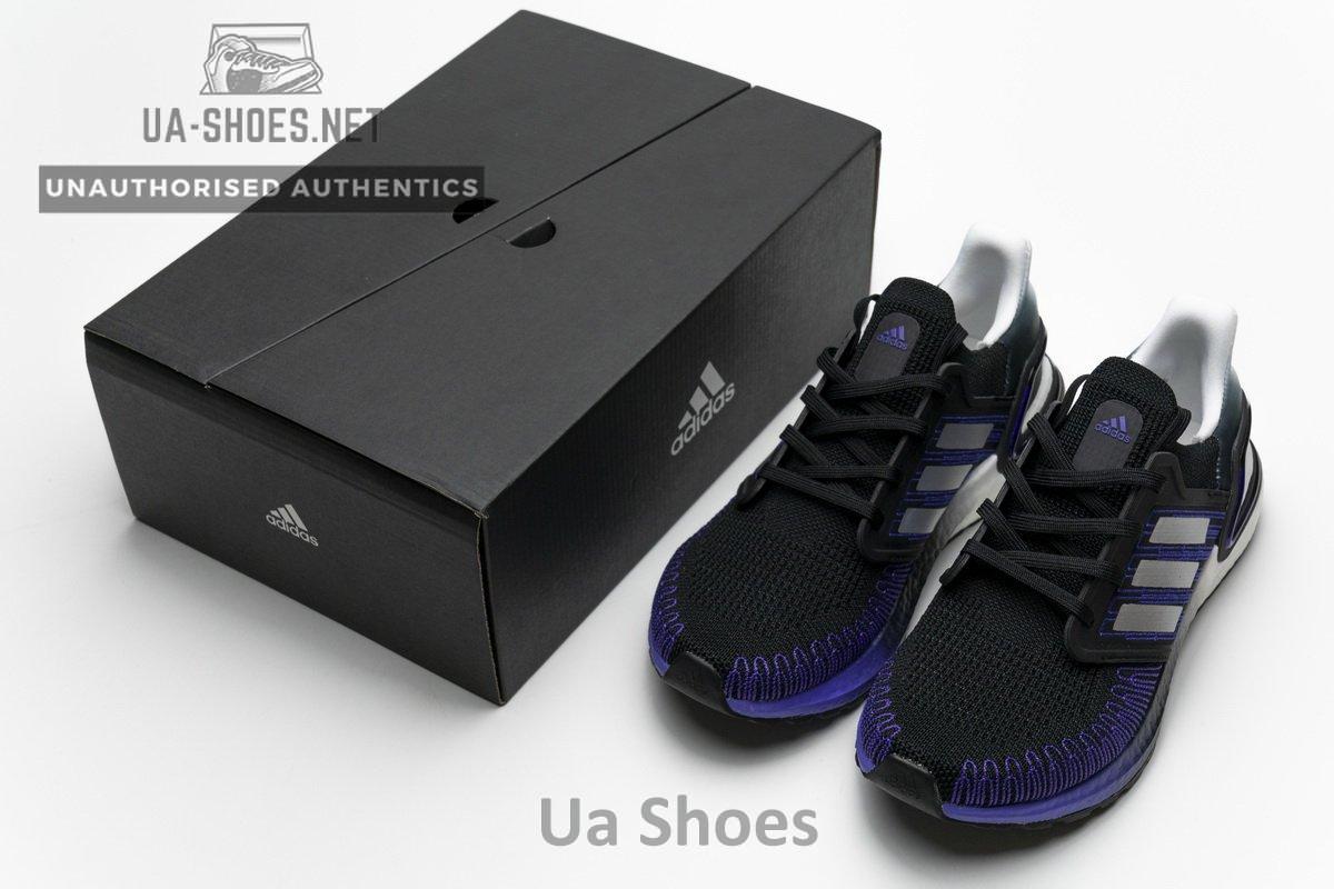 FV0033 adidas Ultra BOOST 20 CONSORTIUM Core Black Silver Real Boost - Image 2