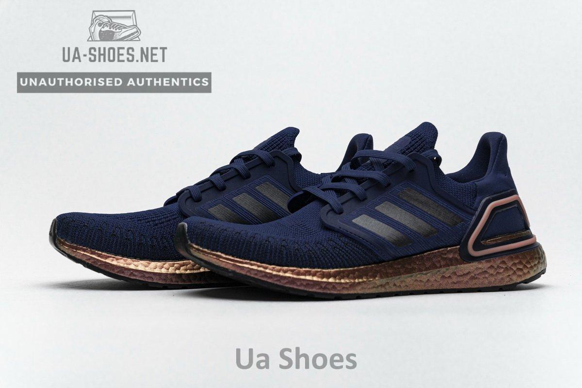 FV4394 adidas Ultra BOOST 20 CONSORTIUM Dark Blue Gold Real Boost - Image 5