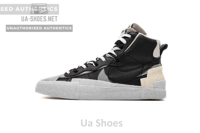 BV0072-002 Sacai x Nike Blazer Mid Black Grey