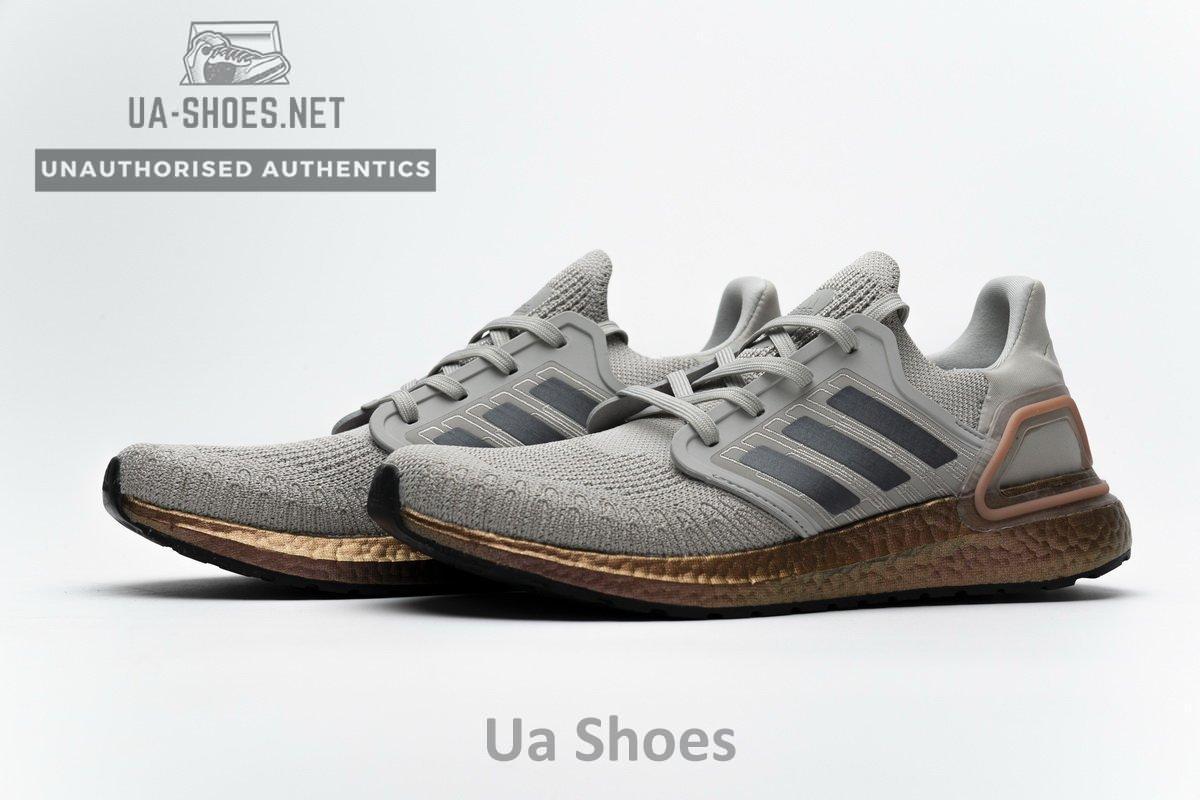 FV4389 adidas Ultra BOOST 20 CONSORTIUM Metal Grey and Coral Real Boost - Image 6