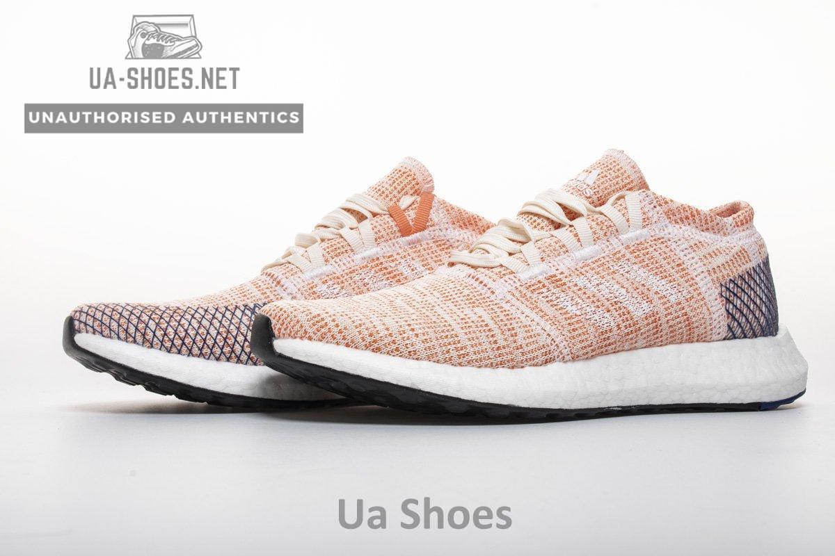 Adidas Pure Boost GO "Cloud White/Cloud White/Mystery Ink" B75666 - Image 2