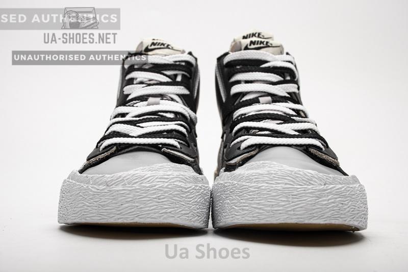 BV0072-002 Sacai x Nike Blazer Mid Black Grey - Image 3