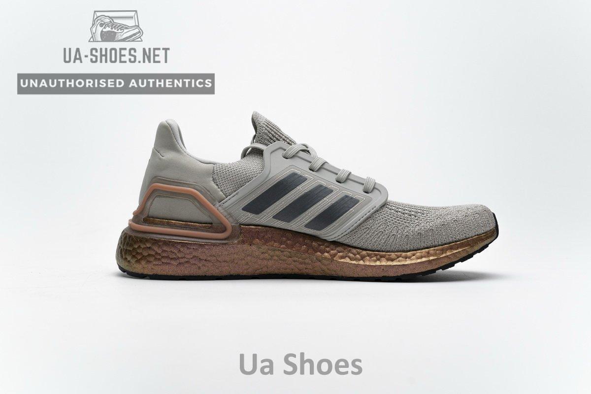 FV4389 adidas Ultra BOOST 20 CONSORTIUM Metal Grey and Coral Real Boost - Image 11