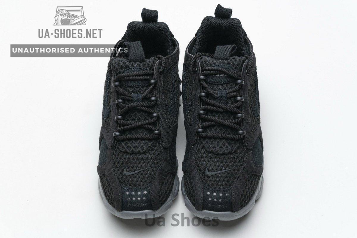 CQ5486-001 Stussy x Nike Air Zoom Spiridon Cage 2 Black Cool Grey - Image 6