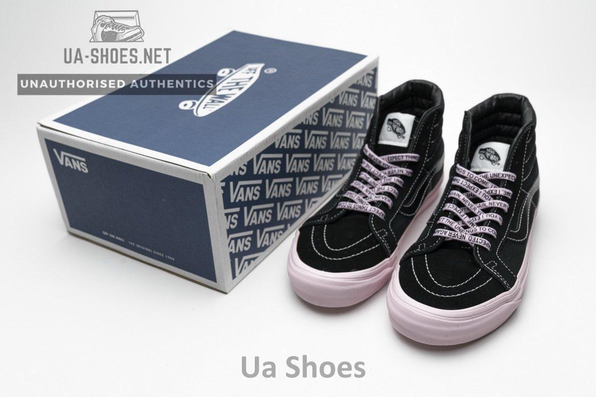 VN0A36C7OYN Vans OG SK8-HI LX Black Pink - Image 2