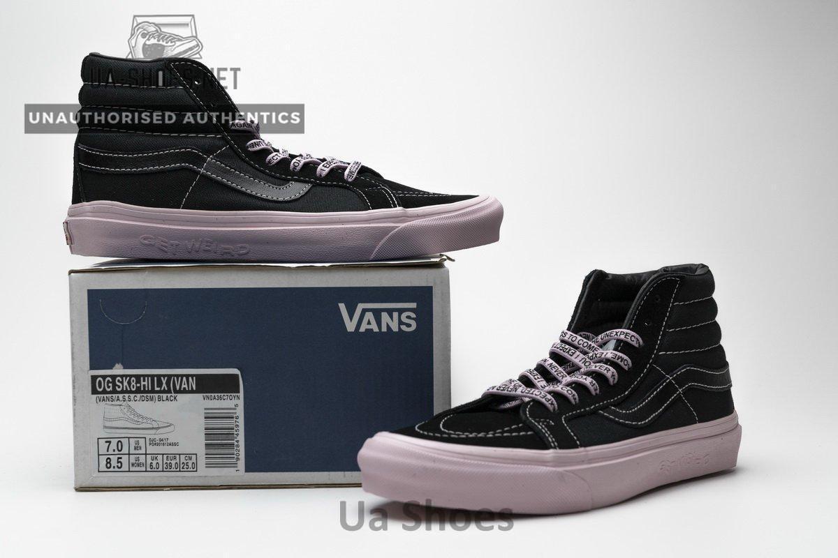 VN0A36C7OYN Vans OG SK8-HI LX Black Pink - Image 3