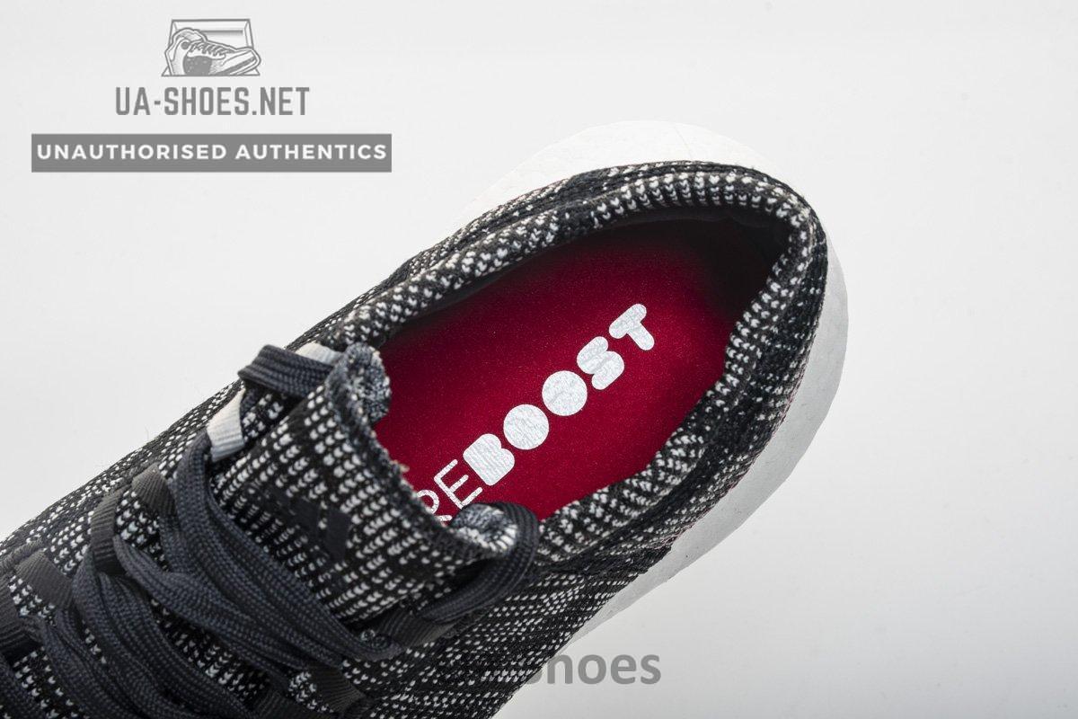 Adidas Pure Boost GO "Carbon/Core Black/Power Red" AH2323 - Image 4