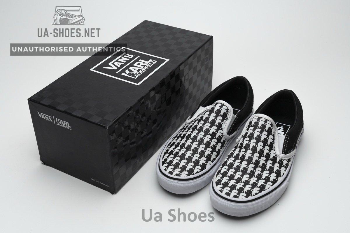 Vans Classic Slip-On Karl Lagerfeld Black White - Image 4