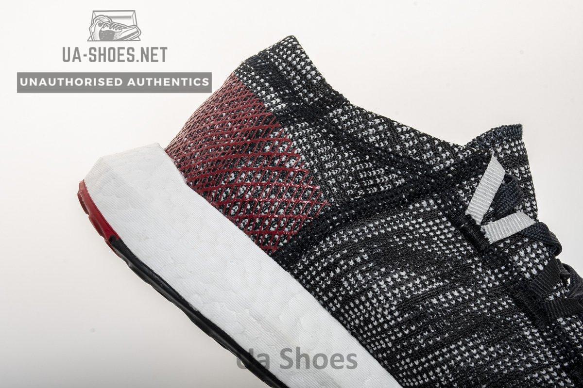 Adidas Pure Boost GO "Carbon/Core Black/Power Red" AH2323 - Image 8