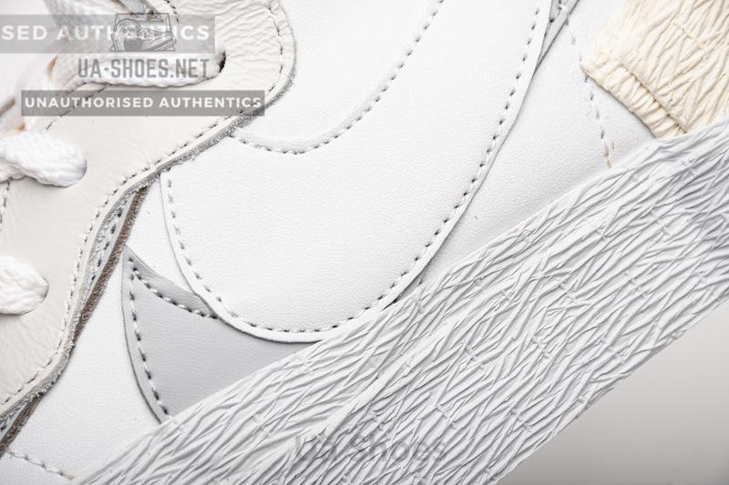BV0072-100 Sacai x Nike Blazer Mid White Grey - Image 9