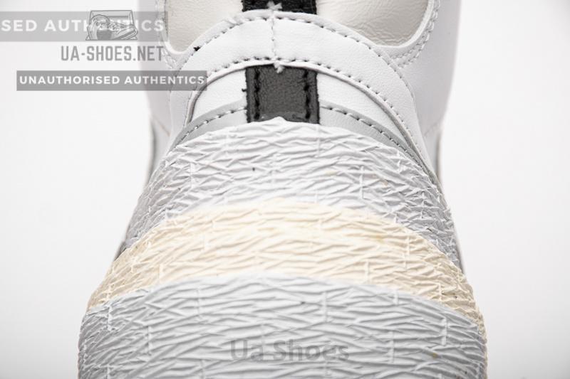 BV0072-100 Sacai x Nike Blazer Mid White Grey - Image 12