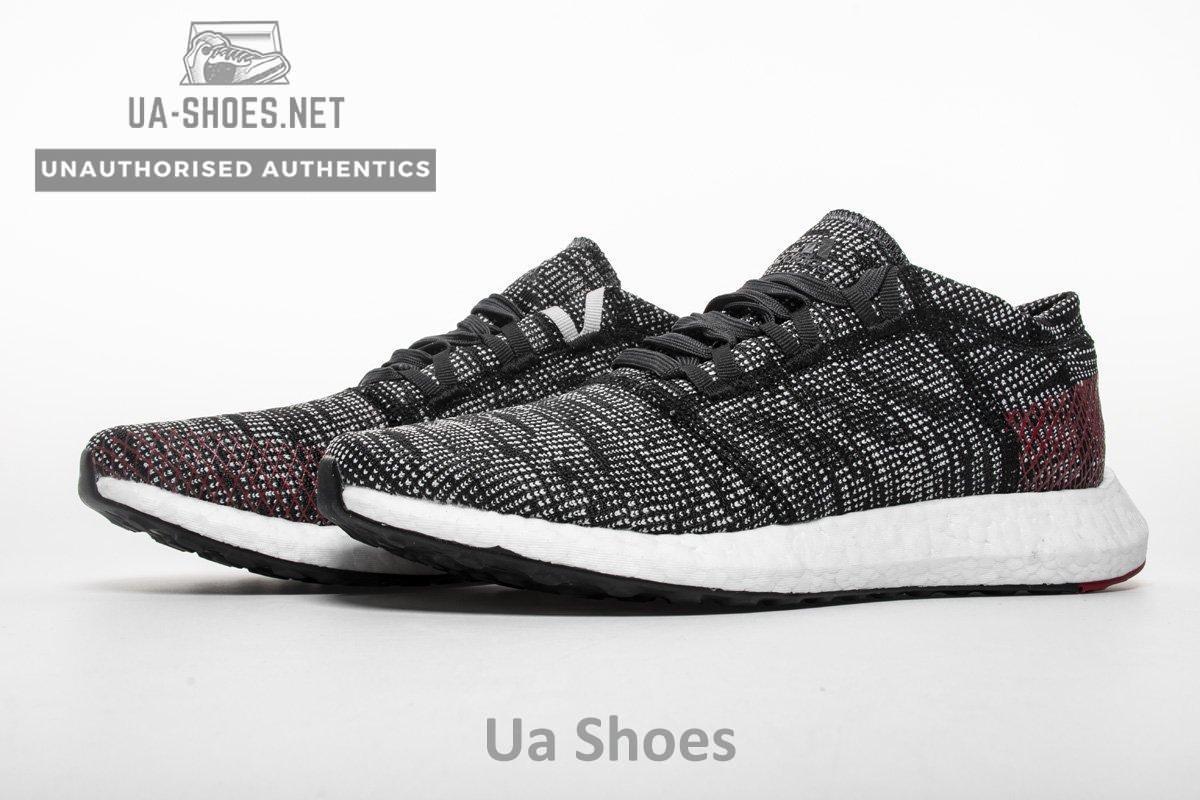 Adidas Pure Boost GO "Carbon/Core Black/Power Red" AH2323 - Image 3