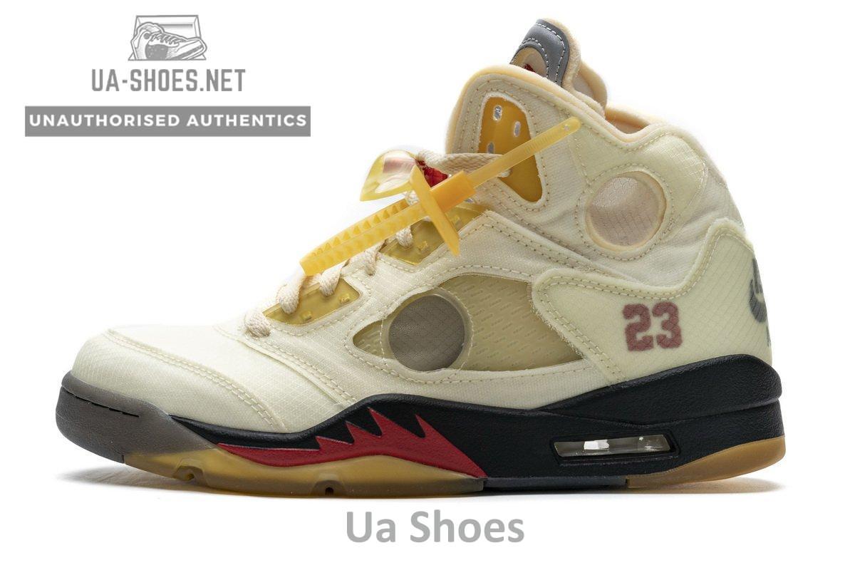 DH8565-100 OFF White x Air Jordan 5 Retro SP Sail - Image 17