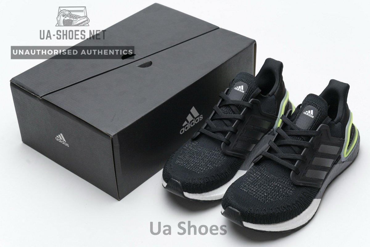 FY3452 adidas Ultra BOOST 20 CONSORTIUM Black Grey Green Real Boost - Image 2