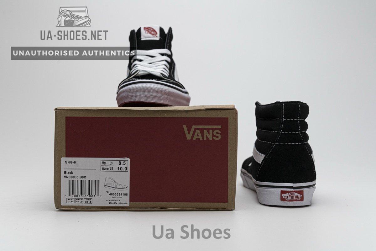 Vans Sk8-Hi Top Unisex VN000D51B8C “Black White” - Image 3