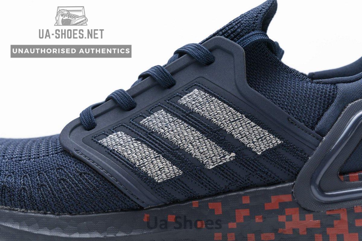 FY3451 adidas Ultra BOOST 20 CONSORTIUM Dark Blue Red Real Boost - Image 9