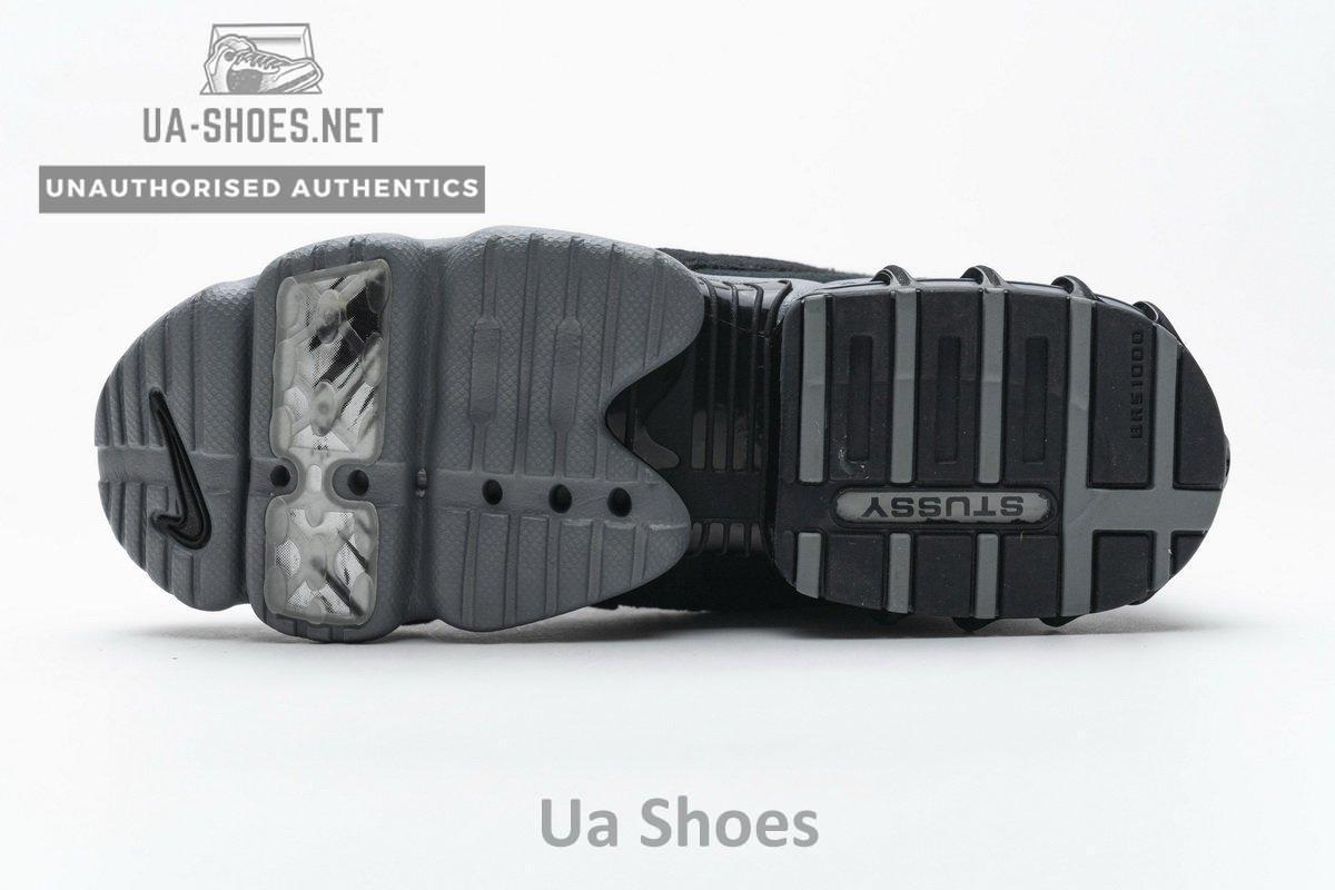 CQ5486-001 Stussy x Nike Air Zoom Spiridon Cage 2 Black Cool Grey - Image 11