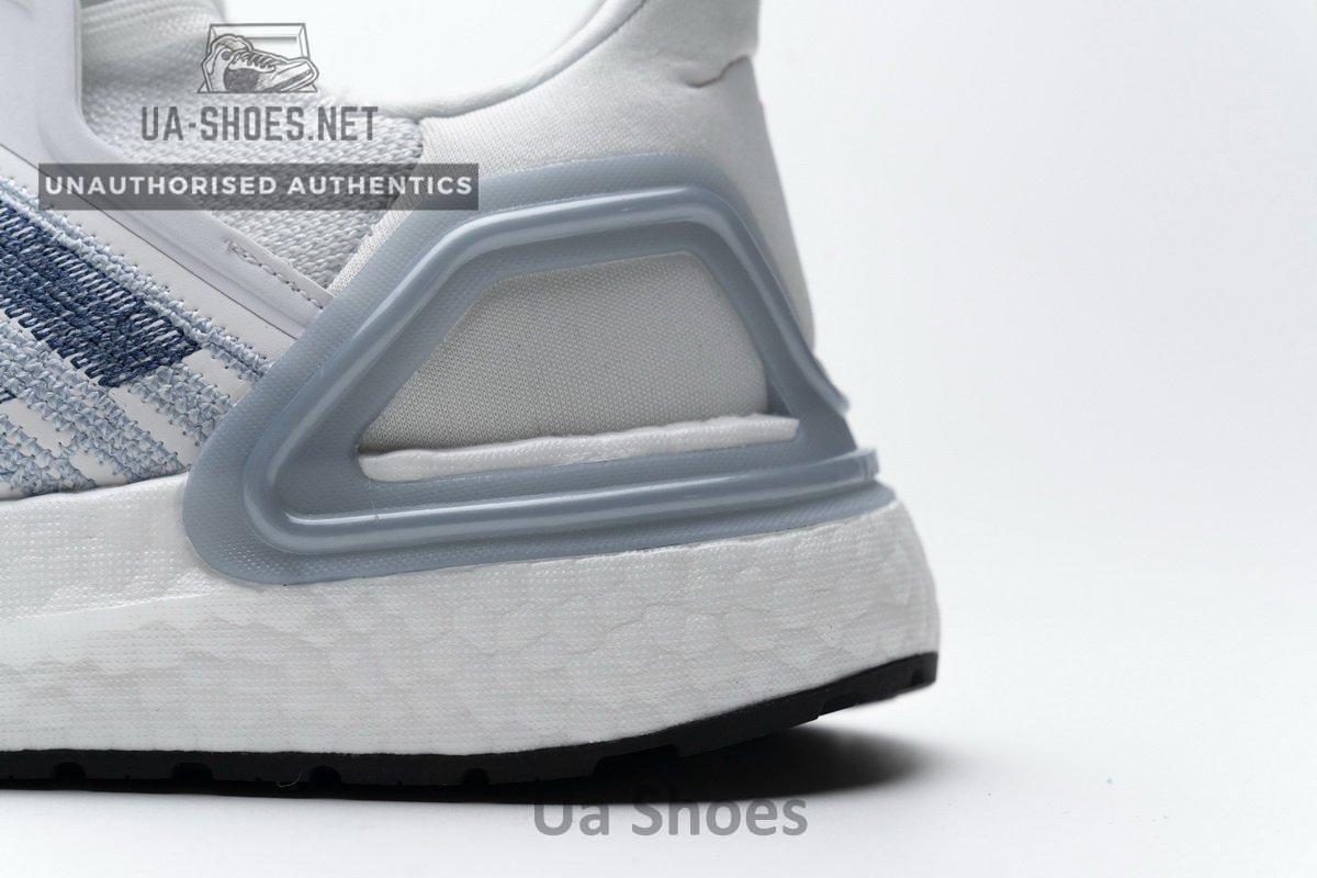 FY3454 adidas Ultra BOOST 20 White Light Blue - Image 9