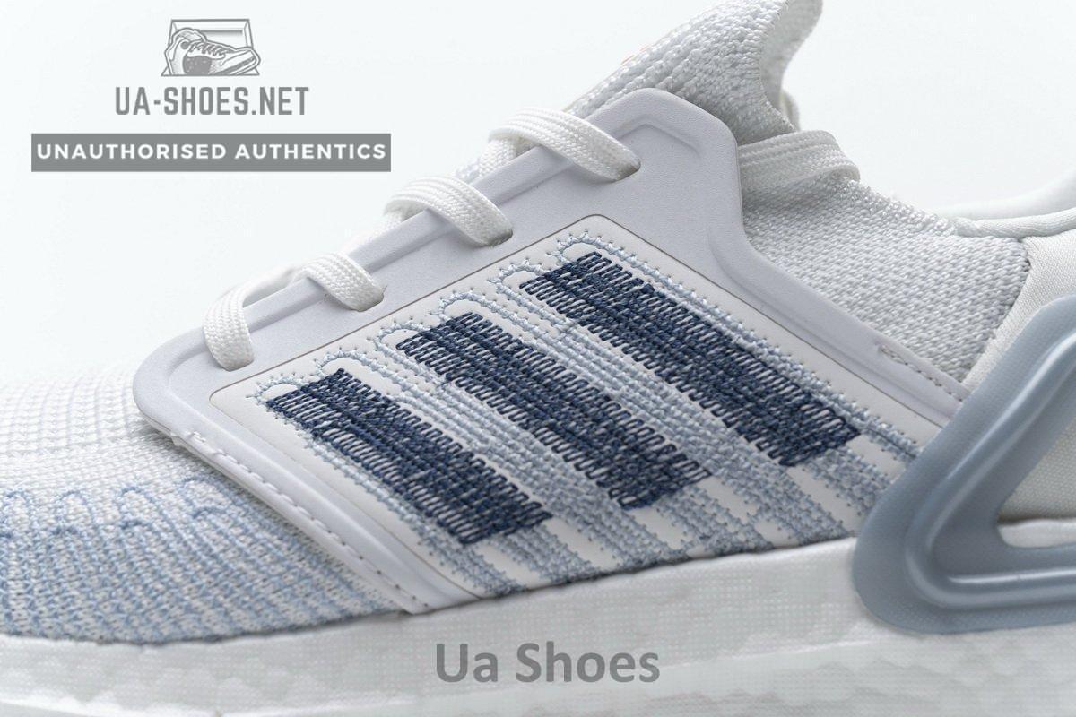 FY3454 adidas Ultra BOOST 20 White Light Blue - Image 10