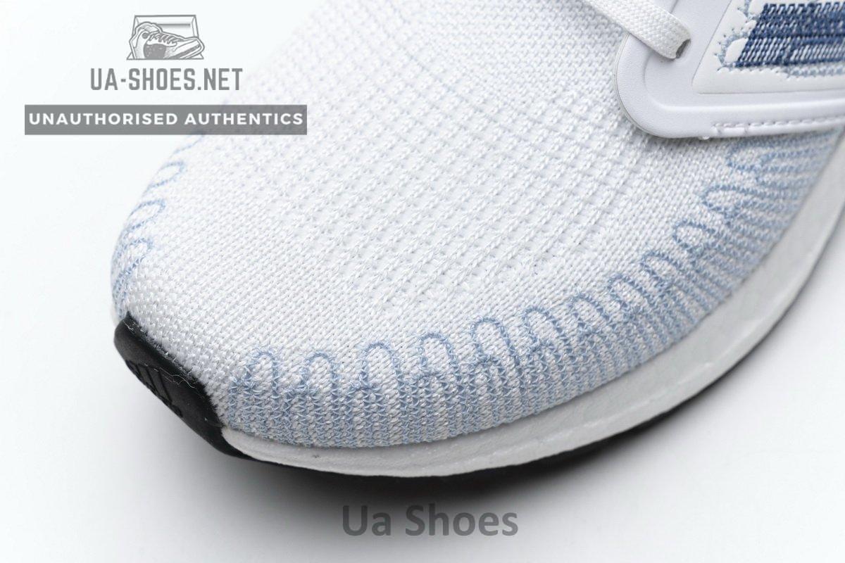 FY3454 adidas Ultra BOOST 20 White Light Blue - Image 12