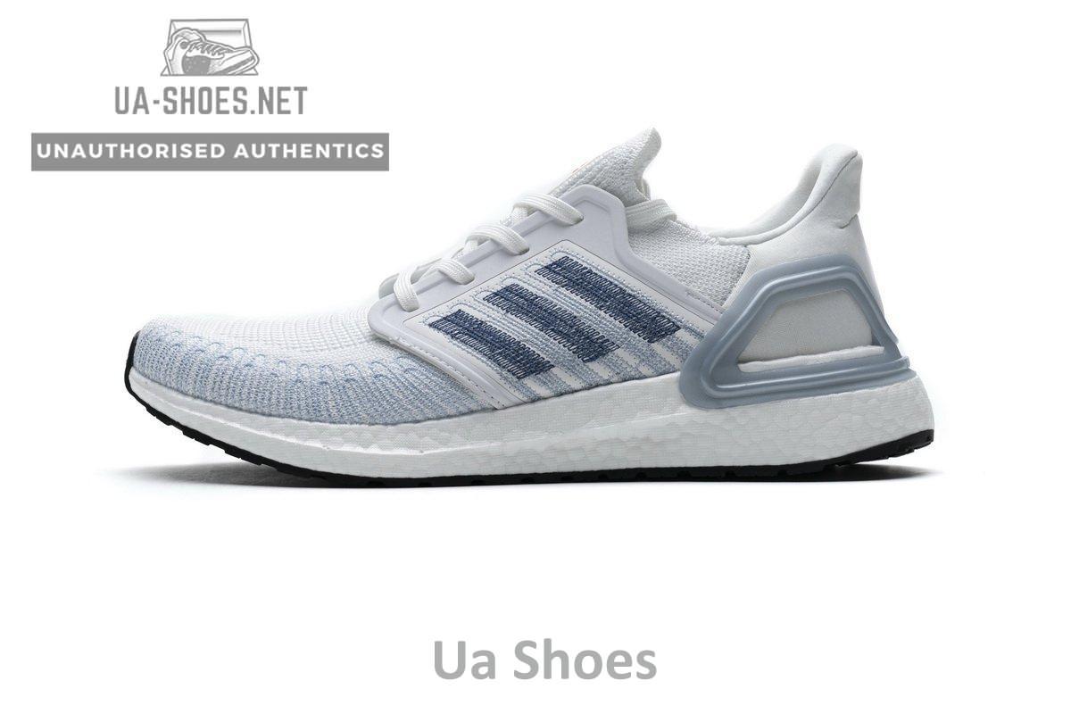 FY3454 adidas Ultra BOOST 20 White Light Blue - Image 16