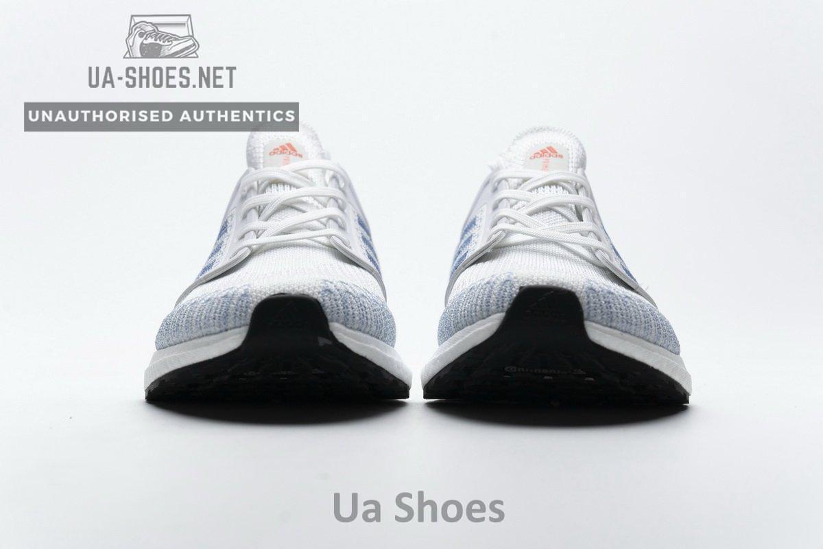 FY3454 adidas Ultra BOOST 20 White Light Blue - Image 5