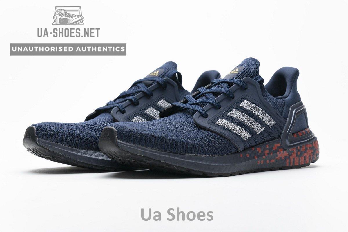 FY3451 adidas Ultra BOOST 20 CONSORTIUM Dark Blue Red Real Boost - Image 5