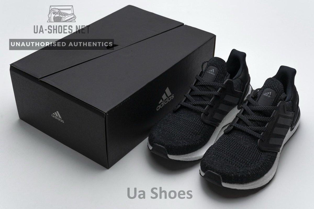 EG0708 adidas Ultra BOOST 20 Black Grey Reflective - Image 2