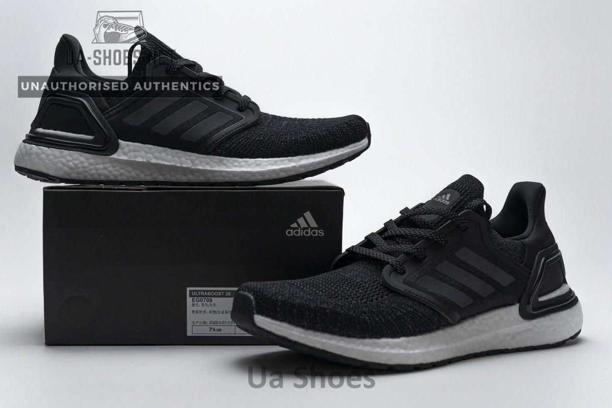 EG0708 adidas Ultra BOOST 20 Black Grey Reflective - Image 3