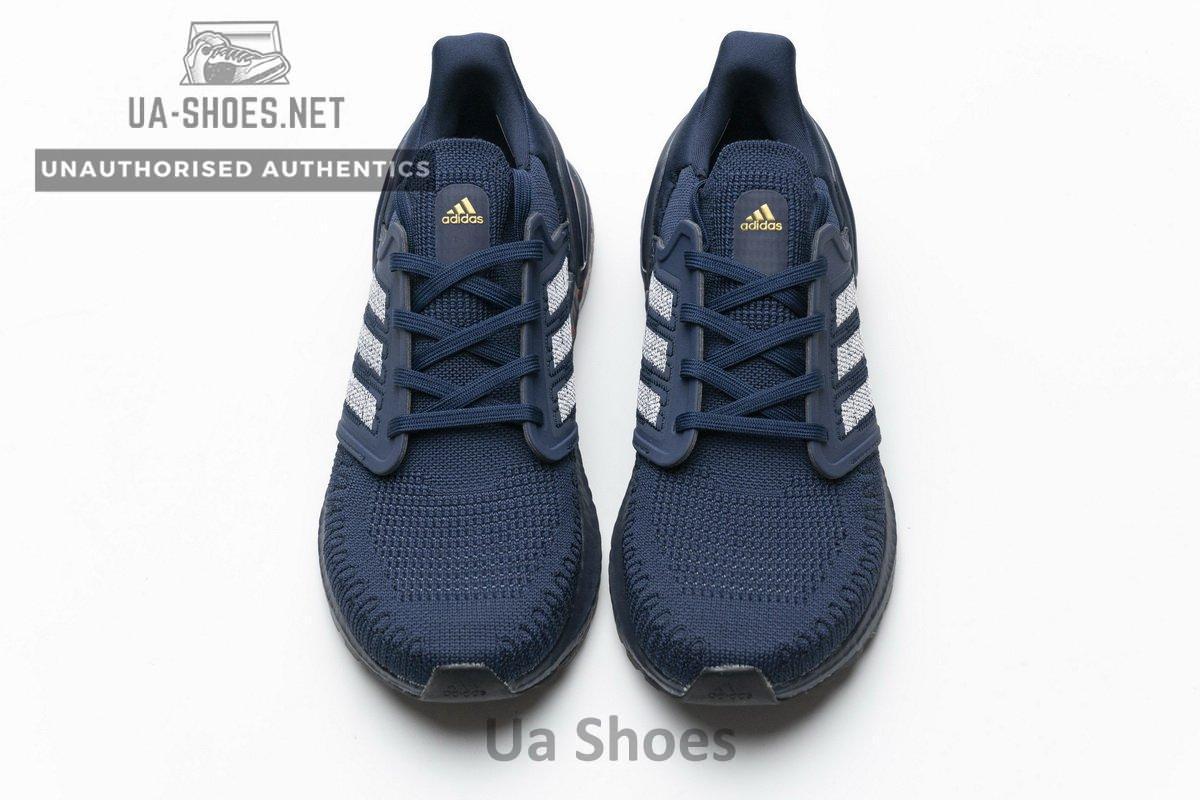 FY3451 adidas Ultra BOOST 20 CONSORTIUM Dark Blue Red Real Boost - Image 4