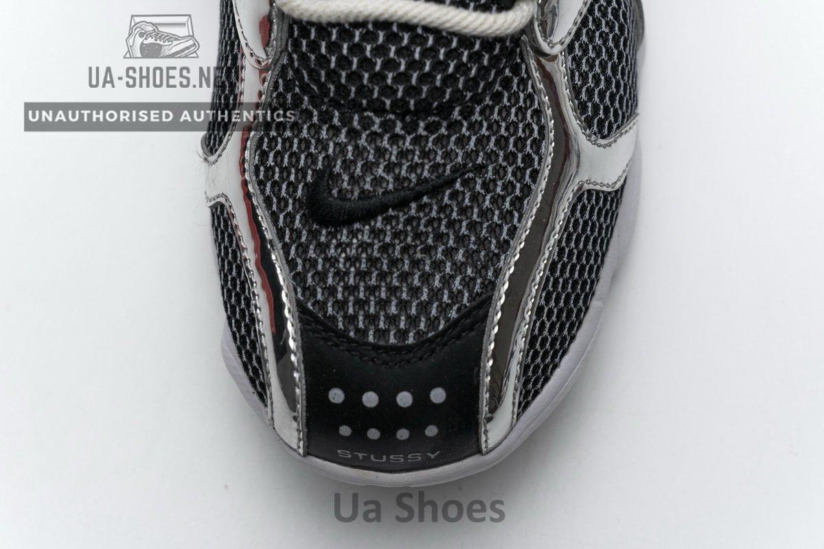 CU1854-001 Stussy x Nike Air Zoom Spiridon Cage 2 Black Silver - Image 14