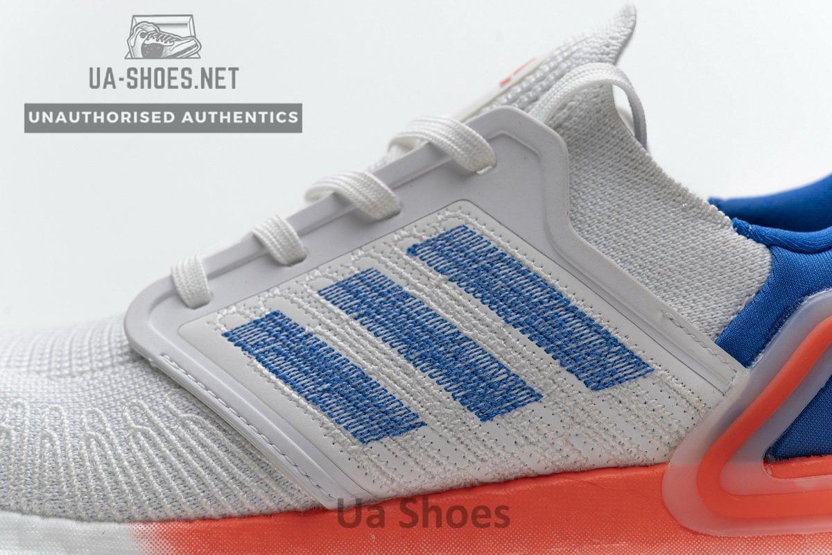 FY3453 adidas Ultra BOOST 20 White Blue - Image 10