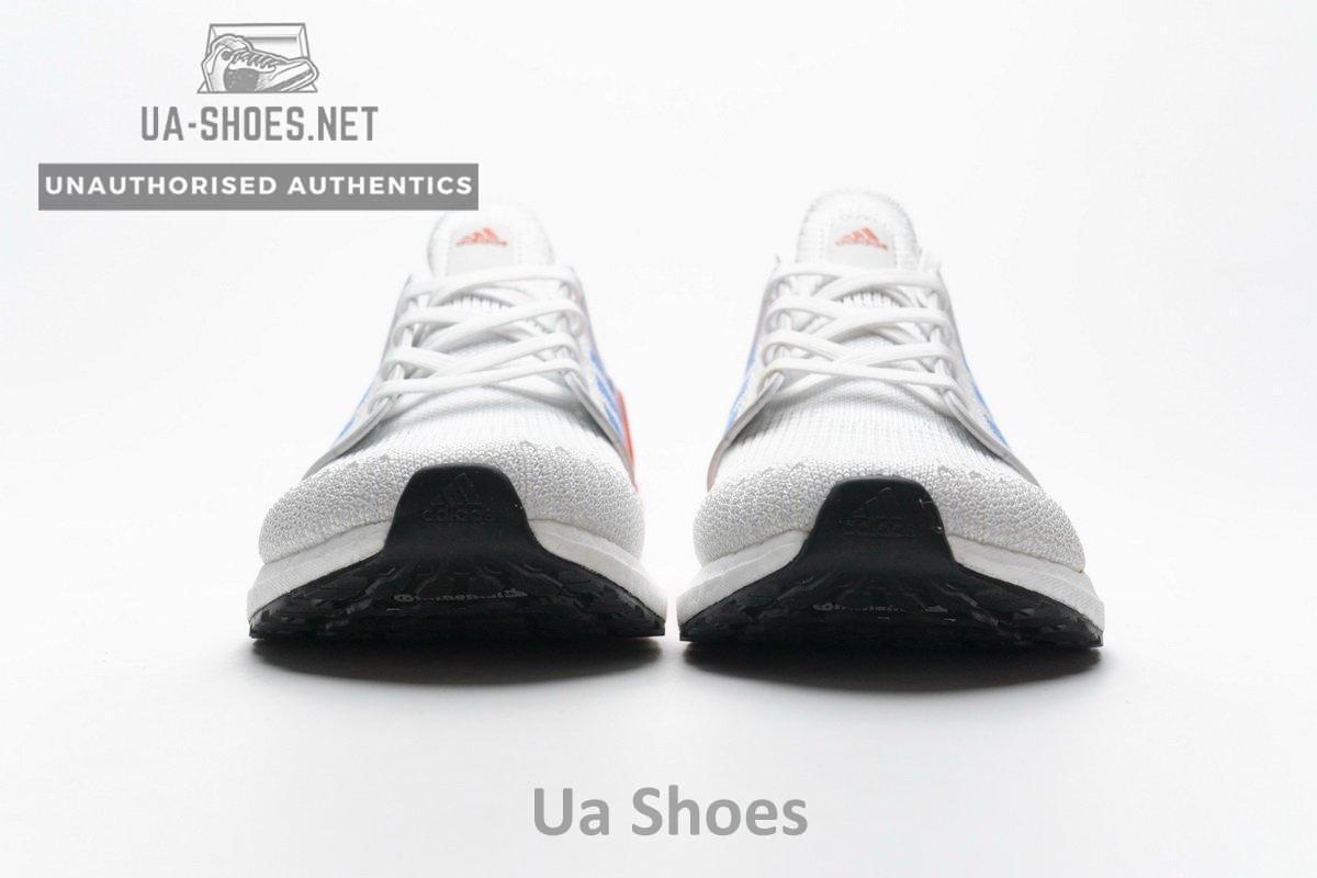 FY3453 adidas Ultra BOOST 20 White Blue - Image 6