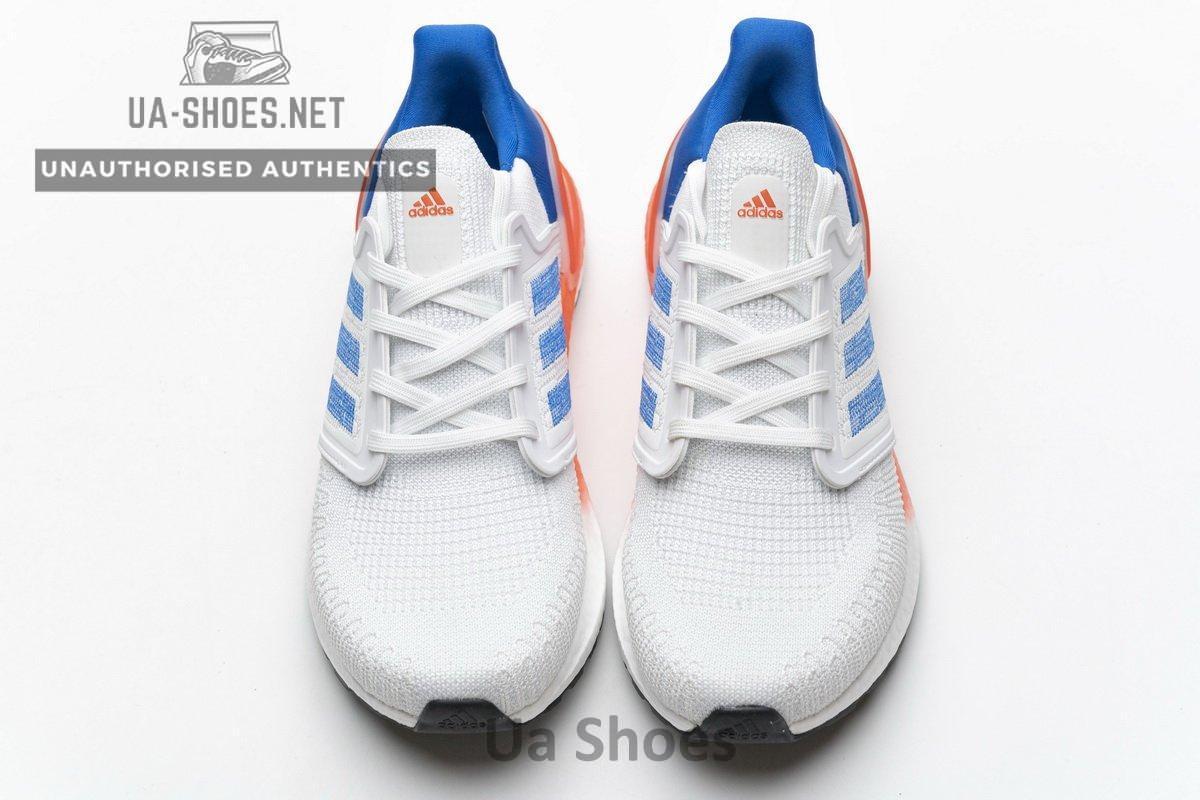 FY3453 adidas Ultra BOOST 20 White Blue - Image 5