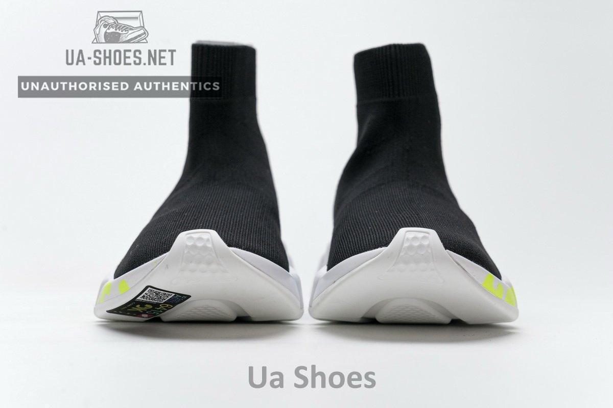 Balenciaga Stretch Mesh High Top Sneaker Black White - Image 5