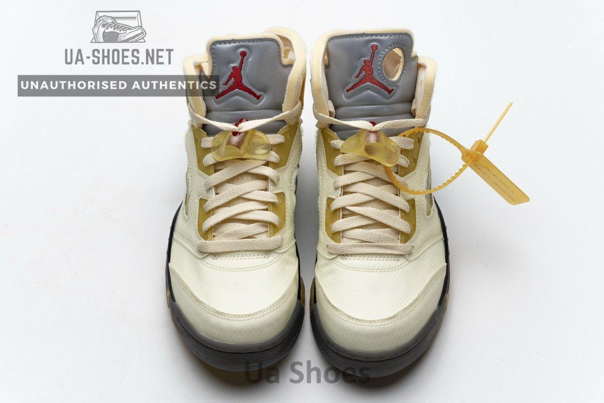 DH8565-100 OFF White x Air Jordan 5 Retro SP Sail - Image 4