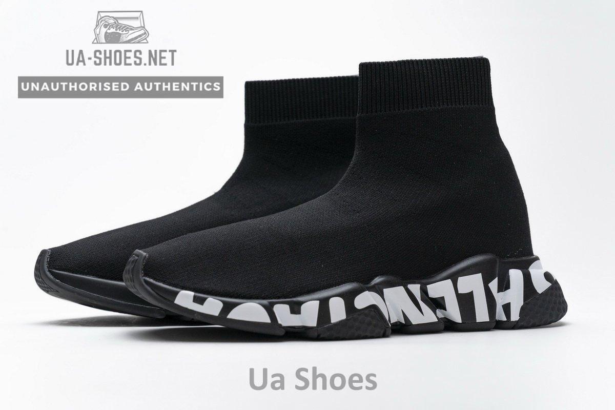 Balenciaga Stretch Mesh High Top Sneaker All Black - Image 6