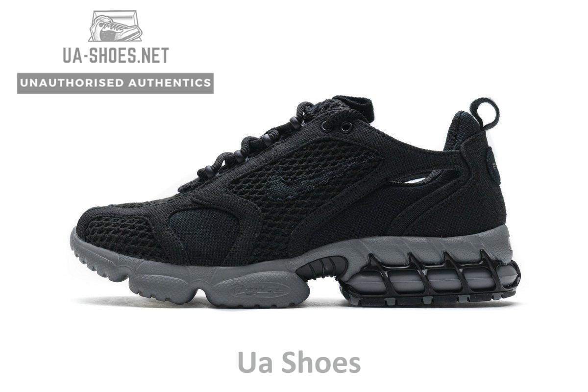 CQ5486-001 Stussy x Nike Air Zoom Spiridon Cage 2 Black Cool Grey - Image 10