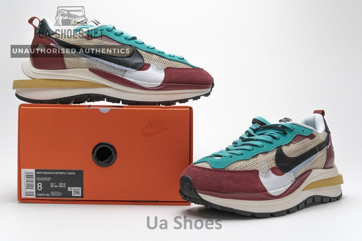 CI9928-301 Sacai x Nike Pegasua Vaporfly Villain Red Yellow Green - Image 2