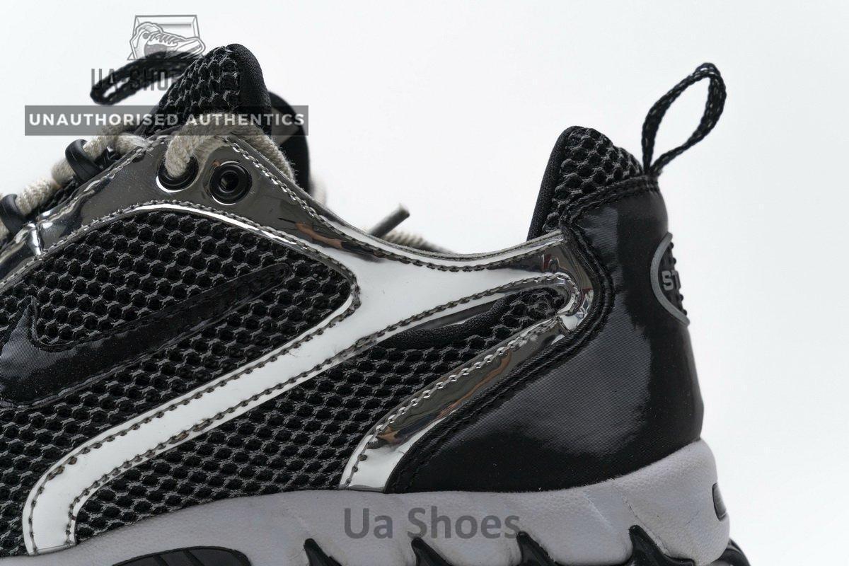 CU1854-001 Stussy x Nike Air Zoom Spiridon Cage 2 Black Silver - Image 17
