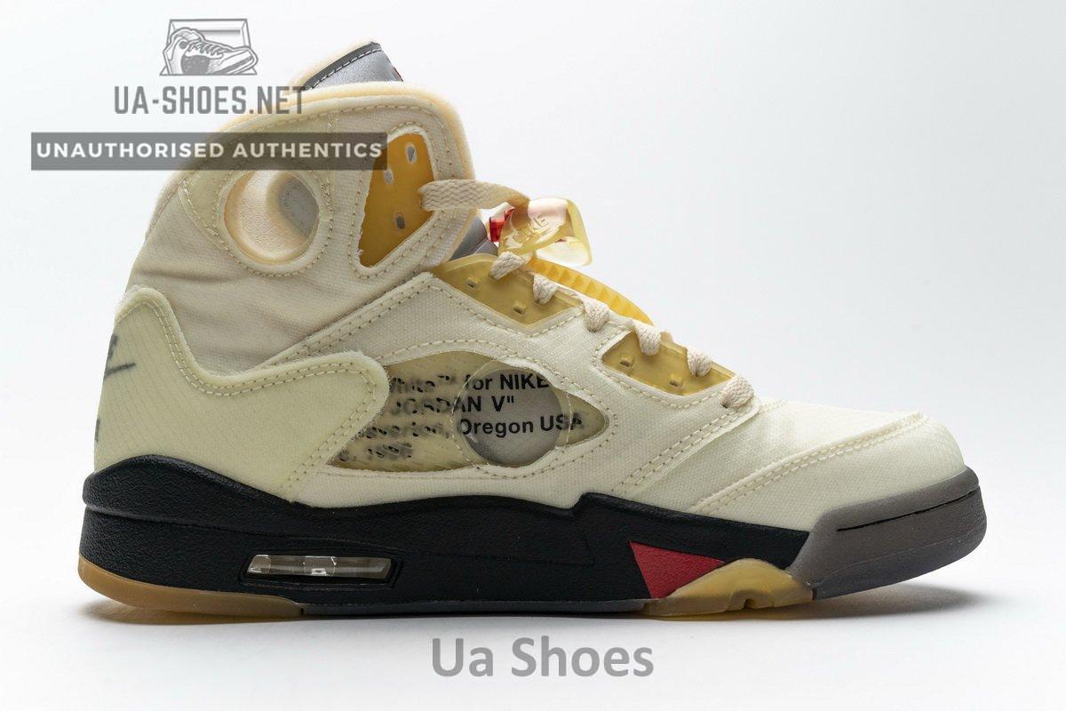 DH8565-100 OFF White x Air Jordan 5 Retro SP Sail - Image 16