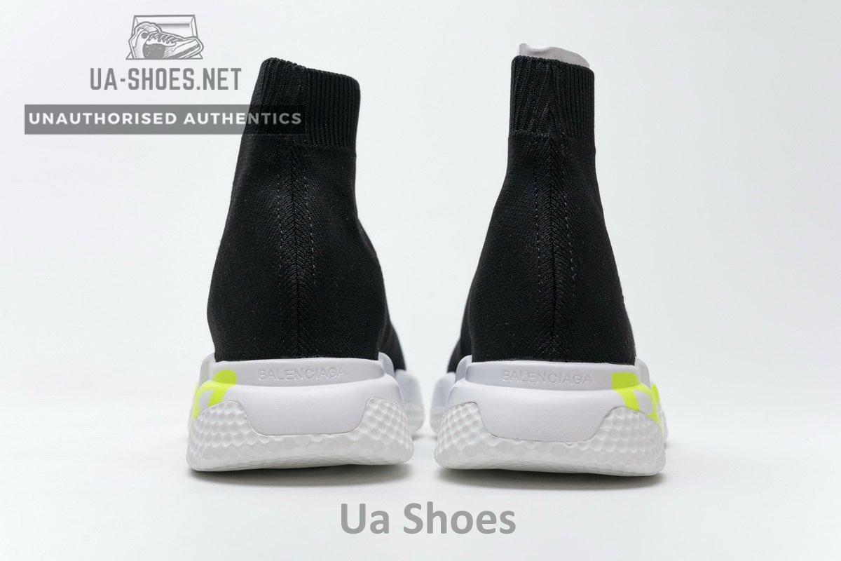 Balenciaga Stretch Mesh High Top Sneaker Black White - Image 7