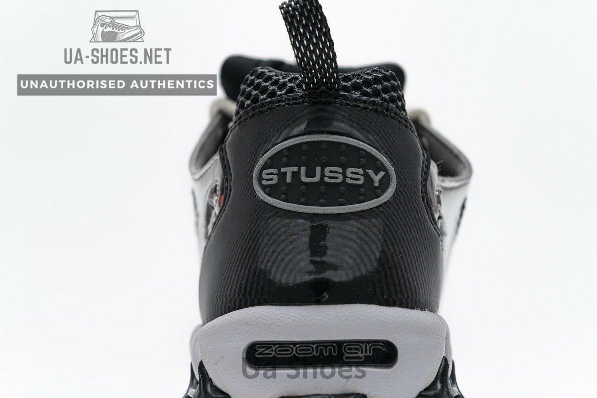 CU1854-001 Stussy x Nike Air Zoom Spiridon Cage 2 Black Silver - Image 15