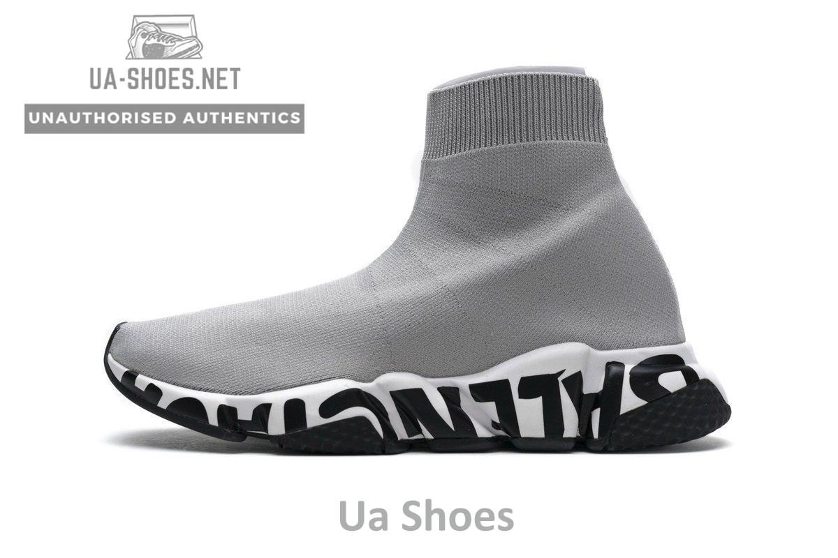 Balenciaga Stretch Mesh High Top Sneaker Grey - Image 16