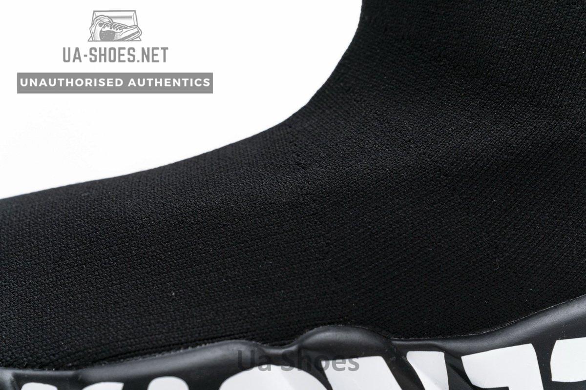 Balenciaga Stretch Mesh High Top Sneaker All Black - Image 11