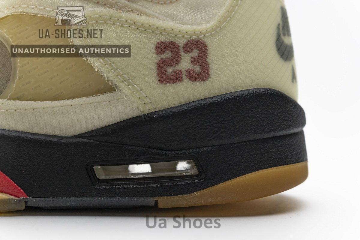 DH8565-100 OFF White x Air Jordan 5 Retro SP Sail - Image 10