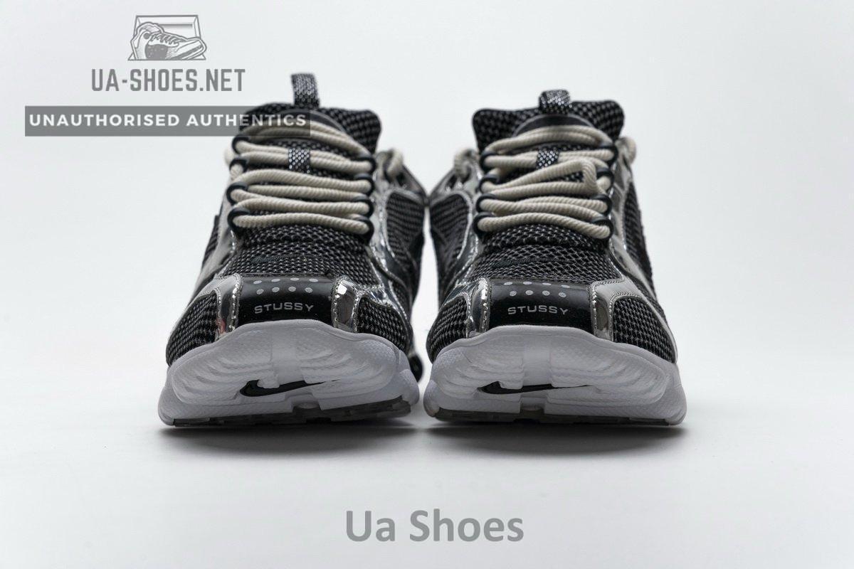 CU1854-001 Stussy x Nike Air Zoom Spiridon Cage 2 Black Silver - Image 13
